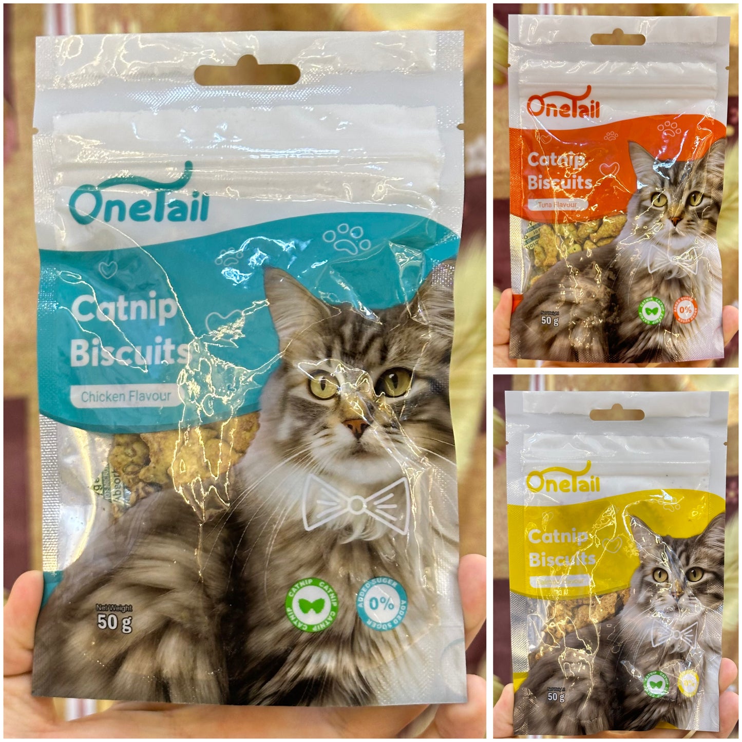 Onetail Catnip Biscuits 50g