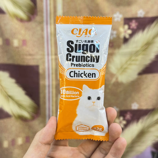 CIAO Sugoi Crunchy Prebiotics Cat Dry Food 22g Pack