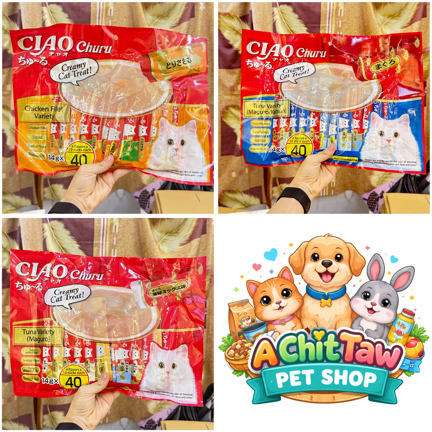 CIAO Churu Creamy 40 Sticks Original Pack