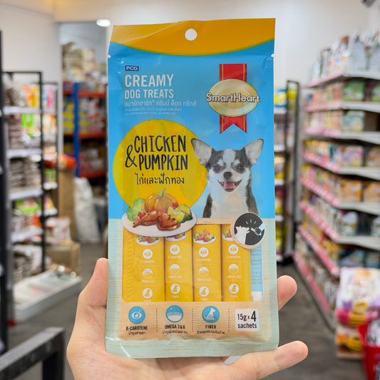 SmartHeart Dog Creamy Treats 15gx4pcs Pack