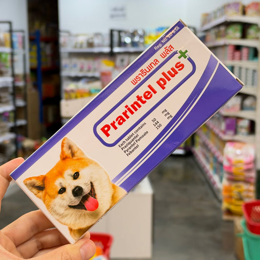 Prarintel Plus Deworming Tablets for Dogs (ခွေးများအတွက် သန်ချဆေး)