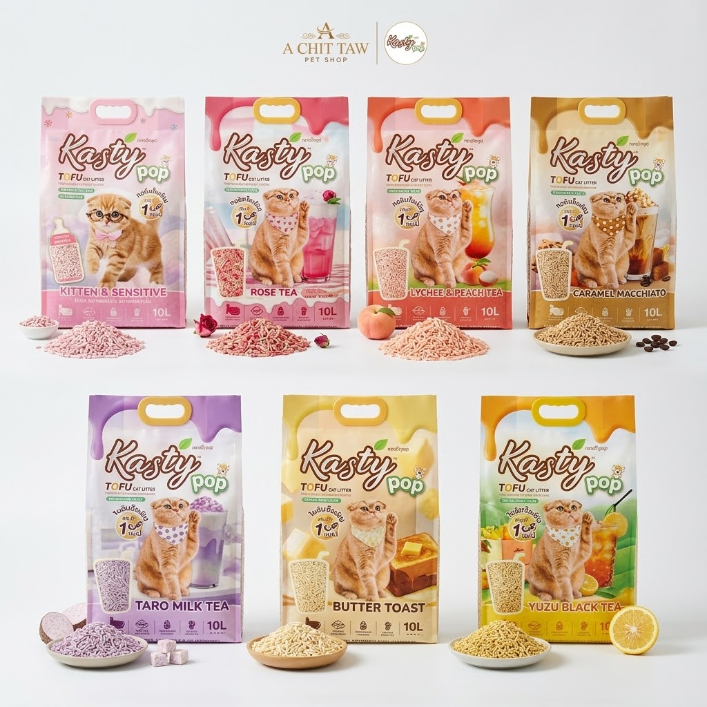 Kasty Pop Tofu Cat Litter 10L(4.17kg)
