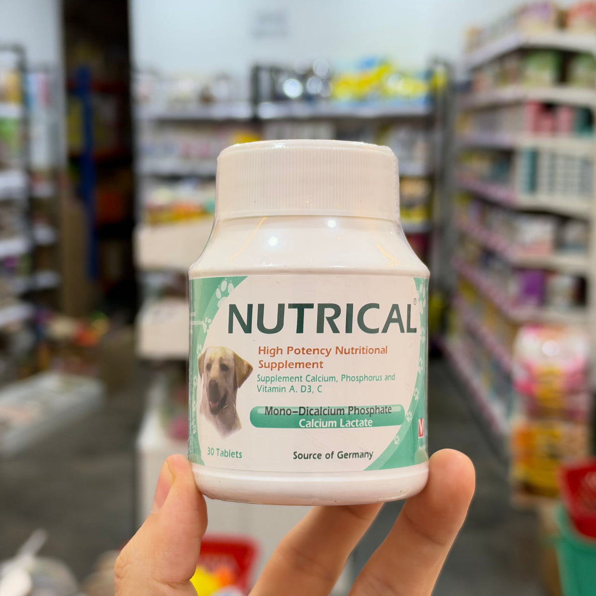 Veterina NUTRICAL Calcium & Vitamin Supplement for Dogs & Cats - 30 Tablets (ခွေးနှင့်ကြောင်များအတွက် ကယ်လ်ဆီယမ်နှင့် ဗီတာမင်အားဆေးပြား)