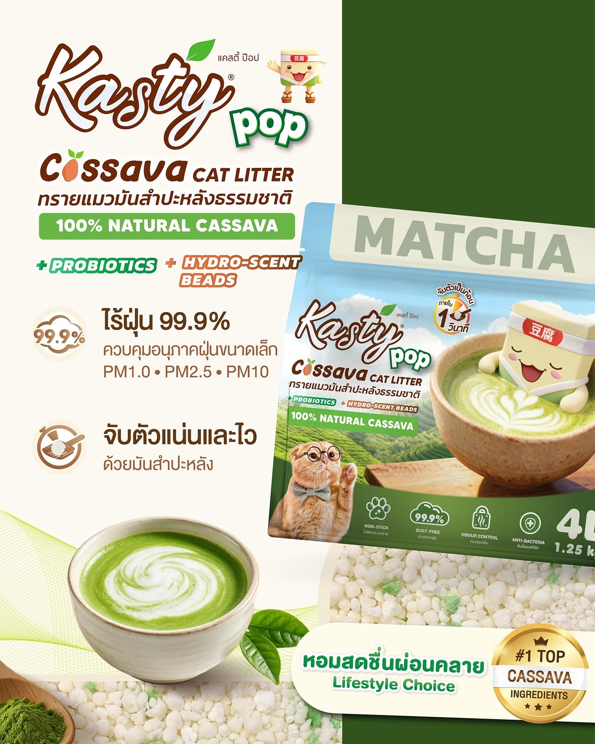 Kasty Pop Cassava Cat Litter