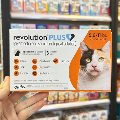 Revolution Plus For Cats(selamectin and sarolaner topical solution)