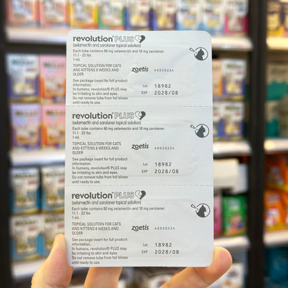 Revolution Plus For Cats(selamectin and sarolaner topical solution)