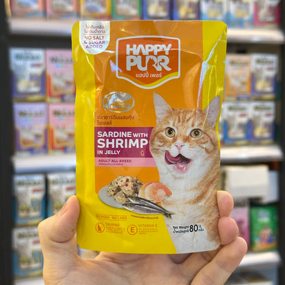 Happy Purr Wet Cat Food Pouch 80g