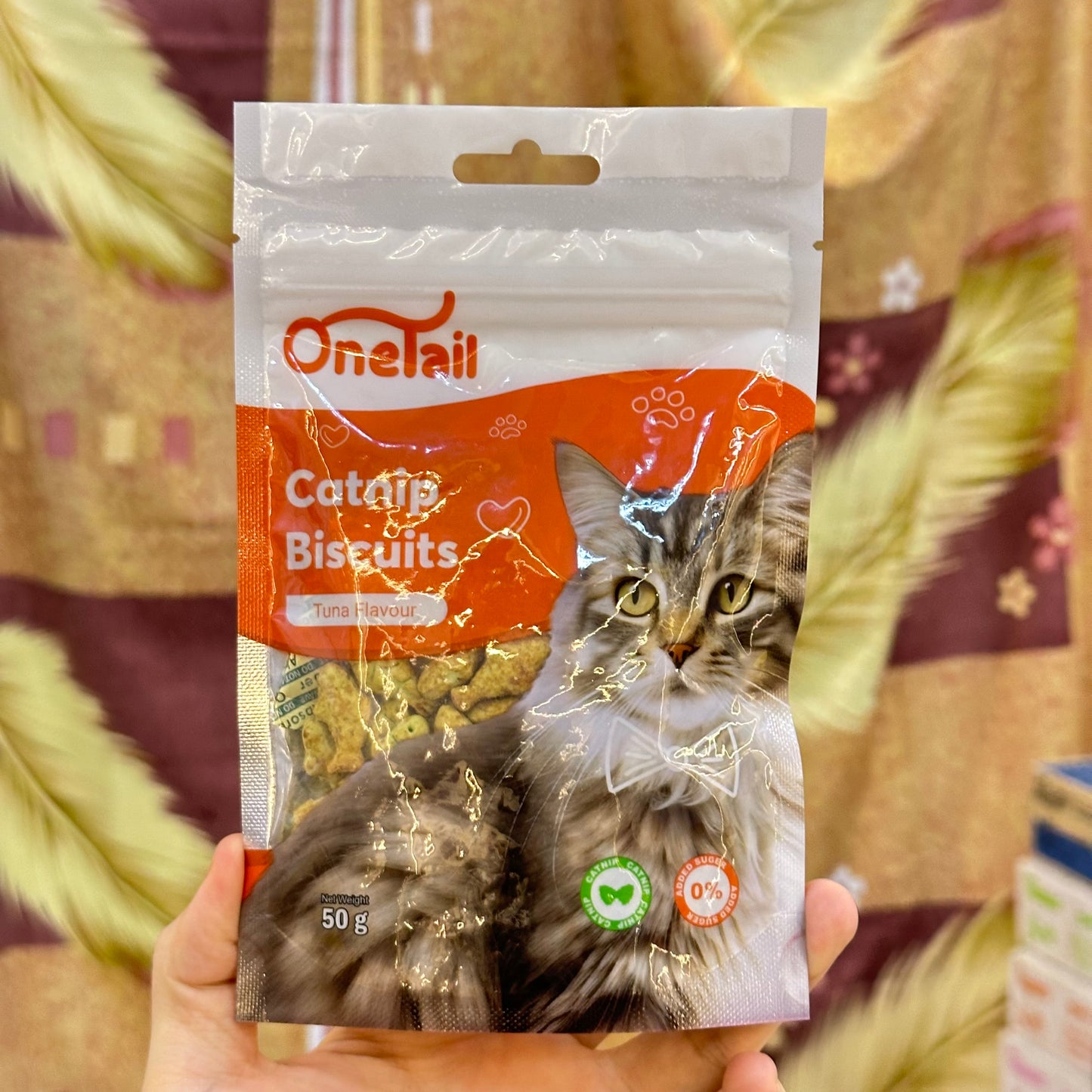 Onetail Catnip Biscuits 50g