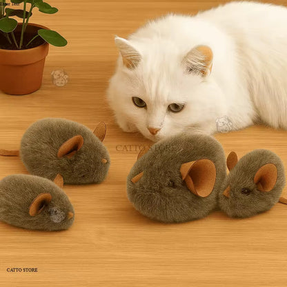 Cat Toys, Mouse Doll with Sound Anti-Bite Cat Doll Good Quality Materials Safe for Pets