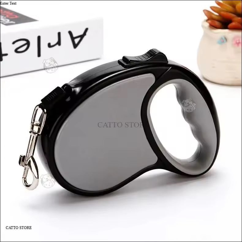 Dog Leash, Pet Leash, Automatic Leash with Lock Button, Can Pull the Rope Back by Itself, Length 5 Meters V