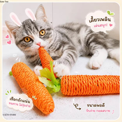 Pet Teeth Cleaning Toy Carrot