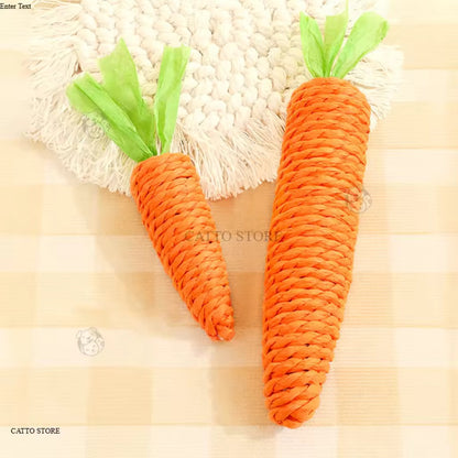 Pet Teeth Cleaning Toy Carrot