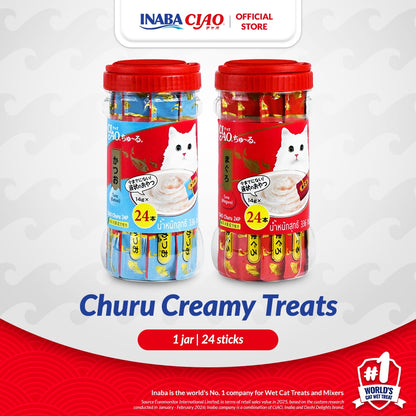 CIAO Churu Creamy 24 Sticks Jar